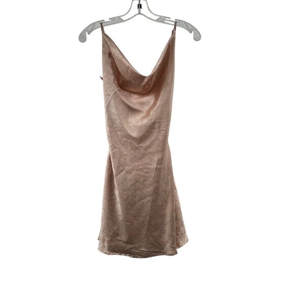 American Threads Dresses & Skirts - American Threads Women's Cowl Neck Slip Dress Blush Size Small Cut Out Back